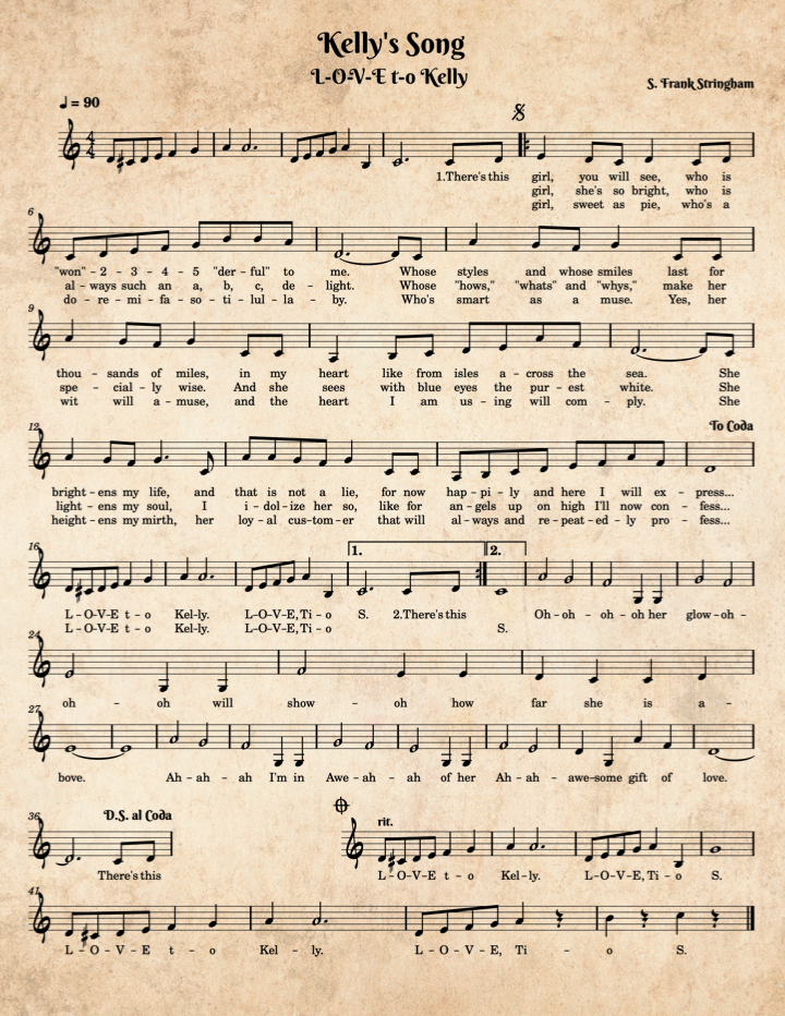 Kelly's Sheet Music